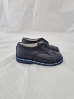 Stringata bambino pelle blu art.300
