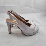 Sandali l'Amour raso argento art.203