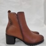 Stivaletto con tacco Leios in nappa cuoio art.4010