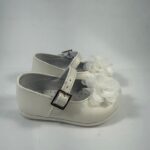 Ballerina bimba bianco Sa.Ba. con fiore in tulle art.200