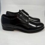 Stringata uomo abrasivato nero Borghese art.014