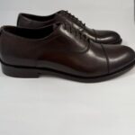 Stringata uomo Exton abrasivato castagno art.1391