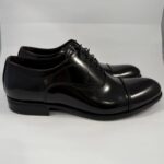 Stringata uomo Exton abrasivato nero art.1391