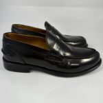 Mocassino elegante uomo Exton abrasivato nero art.102