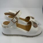 Sandali con zeppa Keys bianco art.K-11001