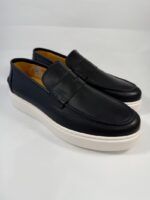 Slip on Exton pelle blu art.832 - immagine 3