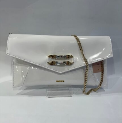 Pochette Albano vernice bianca art.A1065