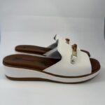 Ciabatta Susimoda nappa bianco art.1235