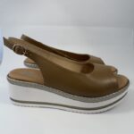 Sandali con zeppa Susimoda camel art.2386