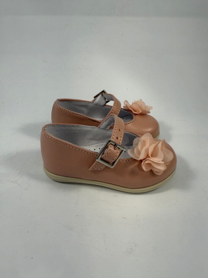 Ballerina bimba rosa cipria Sa.Ba con fiore in tulle art.01 - immagine 1