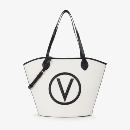 Shopping grande Valentino beige/nero modello Covent