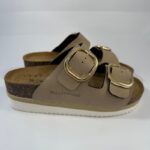 Ciabatta doppia fascia Valleverde sabbia art.4801