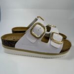 Ciabatta doppia fascia Valleverde bianco art.4801