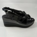 Sandali con zeppa Repo nero art.84268