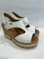 Sandali con zeppa Valleverde bianco art.49251 - immagine 3