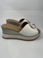Ciabatta con zeppa Repo bianco art.21138