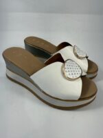 Ciabatta con zeppa Repo bianco art.21138 - immagine 3