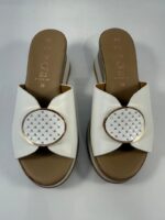 Ciabatta con zeppa Repo bianco art.21138 - immagine 4