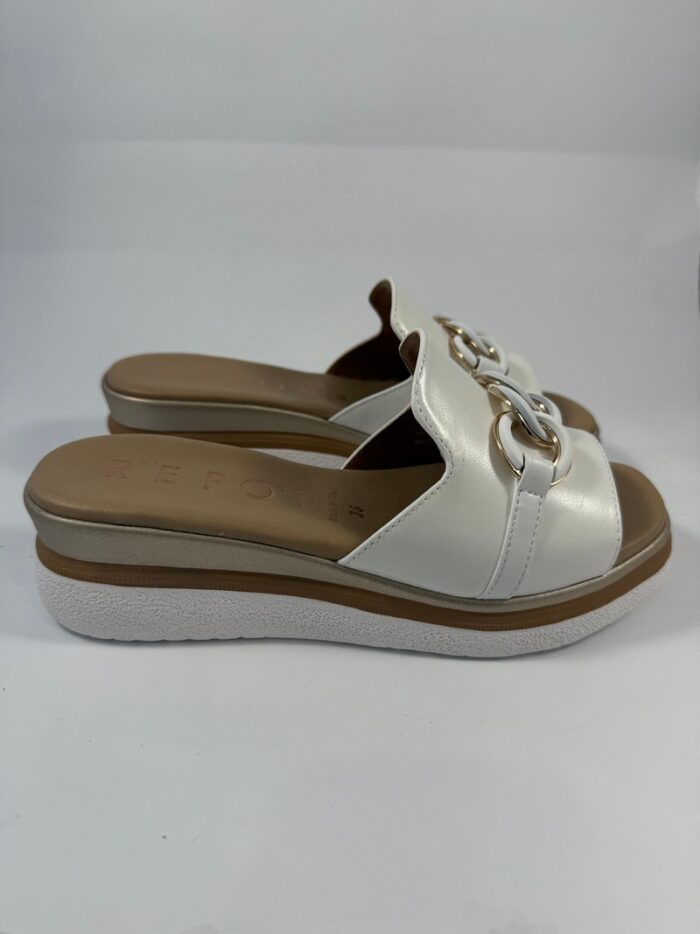 Ciabatta Repo bianco con accessorio art.10124 - immagine 1