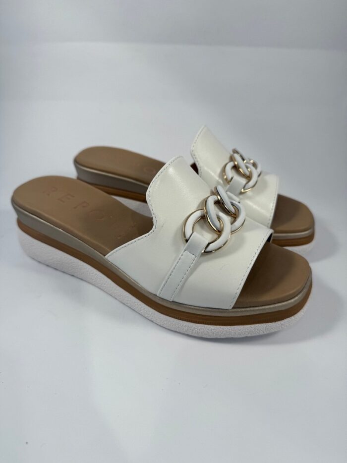 Ciabatta Repo bianco con accessorio art.10124 - immagine 3