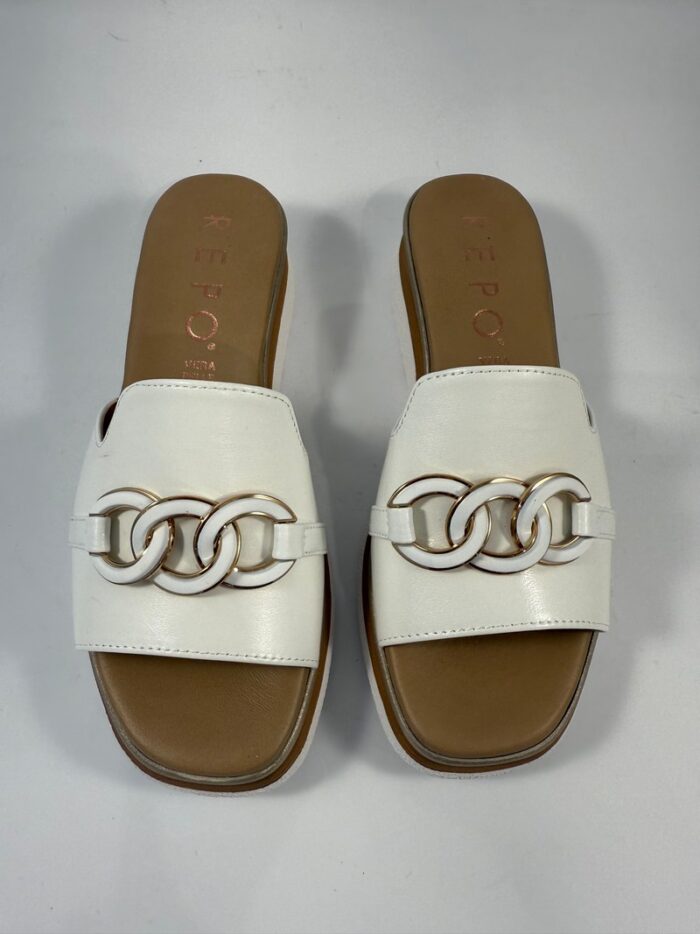 Ciabatta Repo bianco con accessorio art.10124 - immagine 4