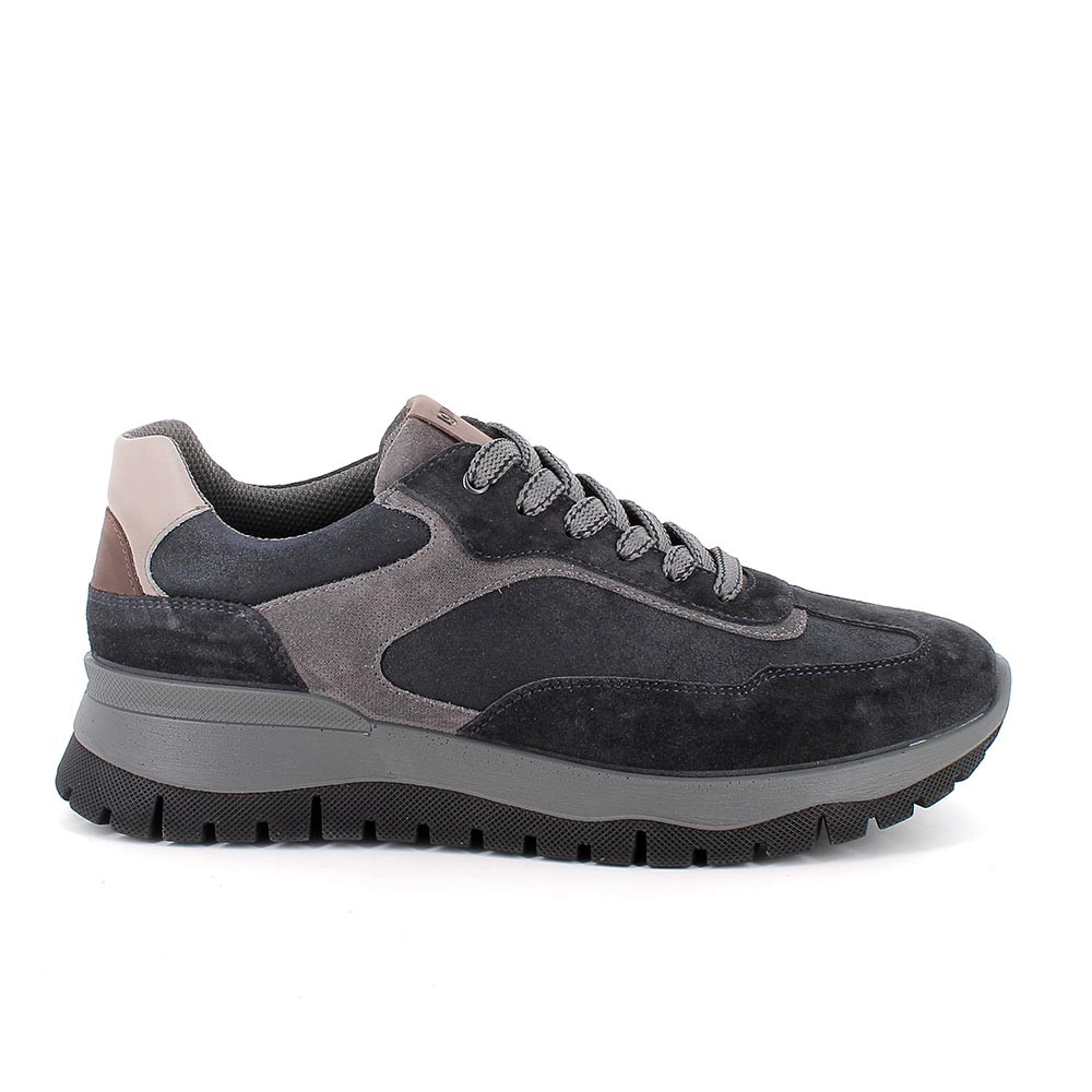 202528641800_2_ffc2 Sneakers uomo Igi&Co scamosciato blu art.8641800 - immagine 1