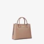 Shopping Valentino taupe modello Faith Re - immagine 3