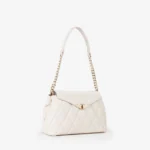 Borsa a spalla con patta Valentino ecrù modello Frisia - immagine 3