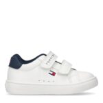 Sneakers Tommy Hilfiger bimbo doppio velcro bianco/blu art.34062