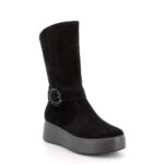 Stivali platform Igi&Co camoscio nero art.8671300 - immagine 3