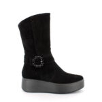 Stivali platform Igi&Co camoscio nero art.8671300