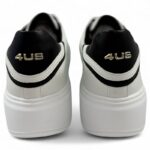 Sneakers platform 4Us Paciotti bianco/nero art.4Bx102 - immagine 4
