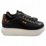 Sneakers 4US Paciotti nero/animalier art.4Bx101