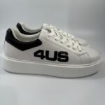 Sneakers 4US paciotti uomo bianco/nero art.1228