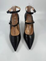 Décolleté Onde Piane nero con fibbie art.6424 - immagine 4