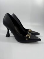 Décolleté Ferre nero con accessorio art.465 - immagine 3