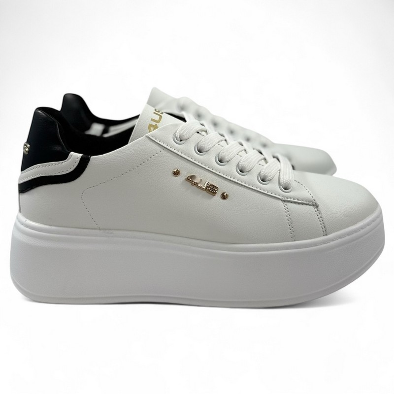 FL26-_83 Sneakers platform 4Us Paciotti bianco/nero art.4Bx102 - immagine 1