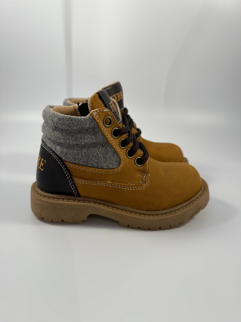 FL26_115 Stivaletto bambino Ferre nabuk giallo art.261 - immagine 1