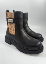 Stivaletto Alviero Martini donna nero con logo in metallo oro art.2308 - immagine 3