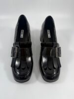 Mocassino con tacco Keys vernice nero art.11501 - immagine 4