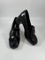 Mocassino con tacco Keys vernice nero art.11501 - immagine 5