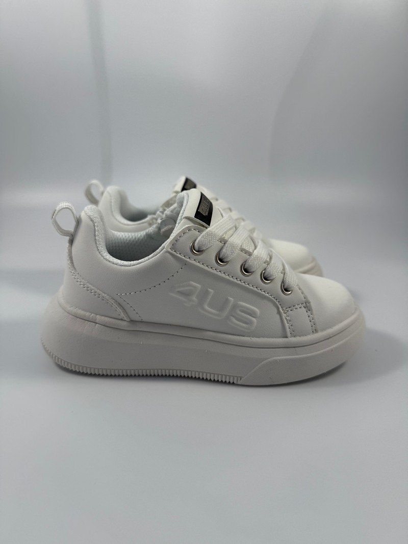 FL26_99 Sneakers 4US Paciotti bambino bianco art.25990 - immagine 1
