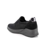 Slip on con zeppa Igi&Co tessuto elasticizzato nero art.8654500 - immagine 4