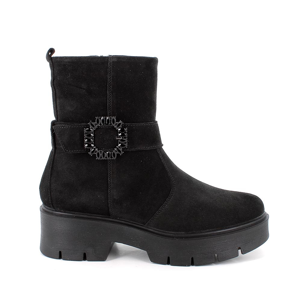 202528665700_2_26dc Stivaletti igi&Co scamosciato nero art.8665700 - immagine 1