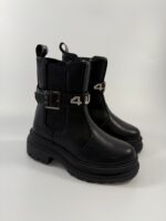 Stivaletti 4Us Paciotti neri con logo art.24275 - immagine 3