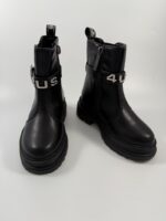 Stivaletti 4Us Paciotti neri con logo art.24275 - immagine 5