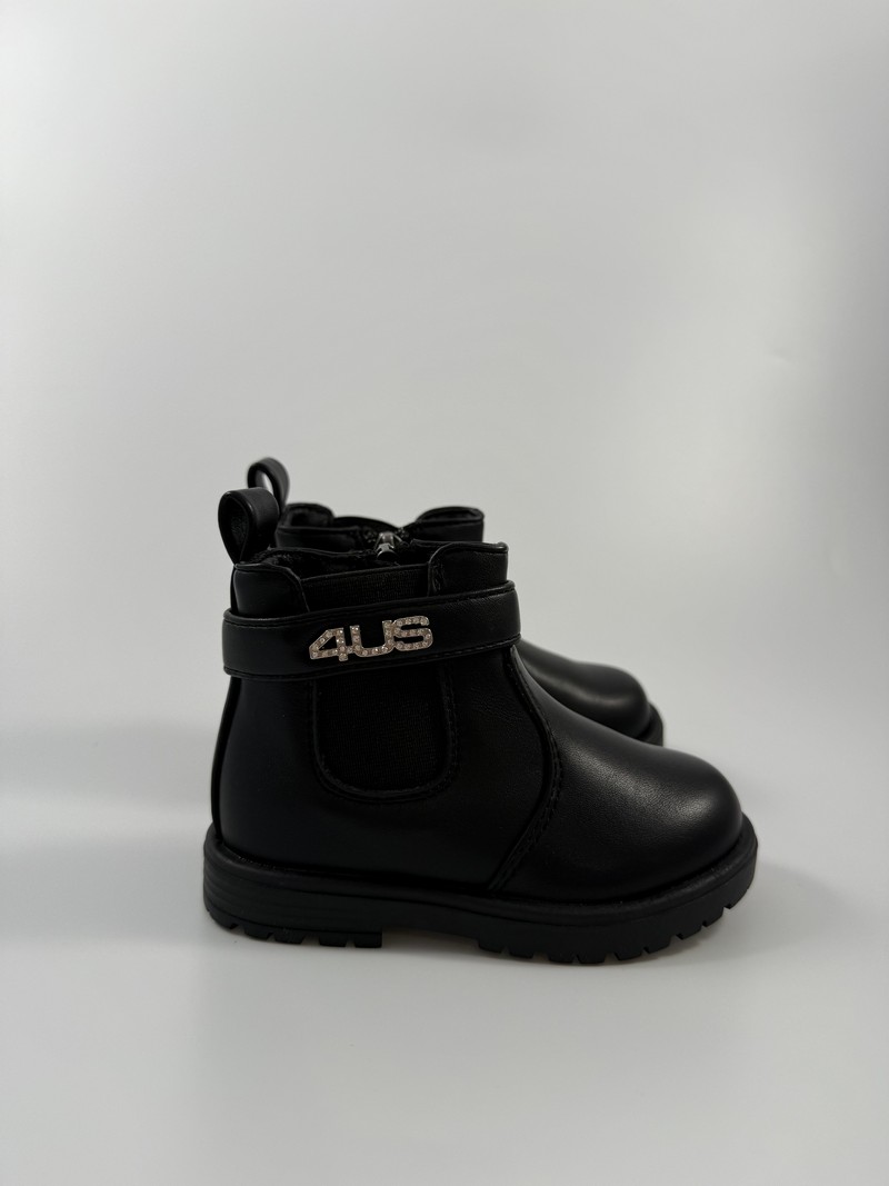 FL26--_19 Stivaletto 4US Paciotti bimba nero art.24267 - immagine 1