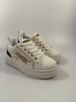 Sneakers bambina 4Us paciotti bianco con strass art.25990 - immagine 3