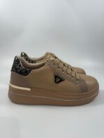 Sneakers Valleverde avana con dettaglio maculato art.35481