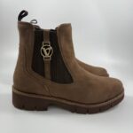 Stivaletto Valleverde scamosciato taupe art.17182